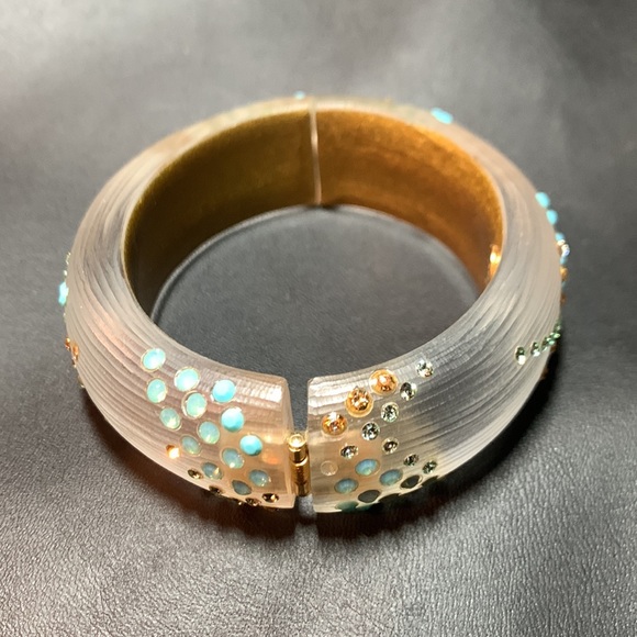Alexis Bittar Lucite Hinged Bracelet - Picture 6 of 12